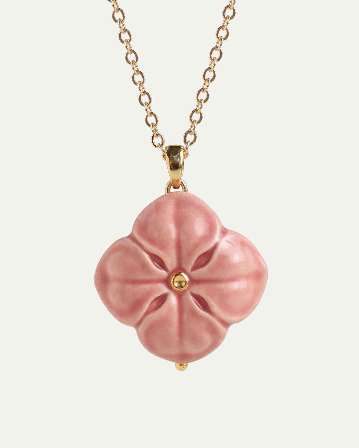 Підвіска HORTENSIA (Blush Pink) на ланцюжку